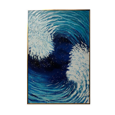 Modern 3D Relief Thick Textured Abstract Landscape Hand Painted Oil Painting Canvas Wall Art Customized Size